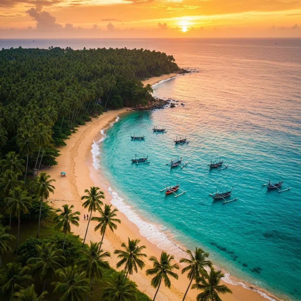 Beautiful Sri Lanka coastline